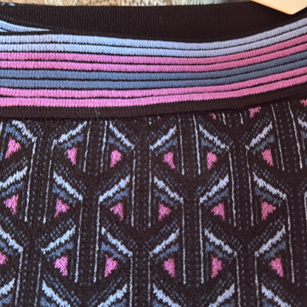 Nwt! Diane Von Furstenberg Ashdon Wool-Blend Pant In Stadium Geo Purple Blush